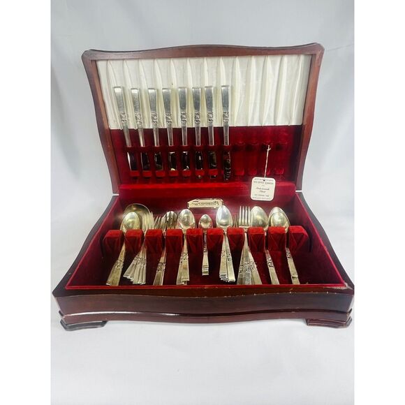 Vintage Oneida Community Morning Star Silverplate Flatware Set Incomplete Set